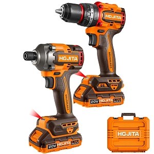 Σετ Εργαλείων HOJITA 20V με Δραπανοκατσάβιδο & Παλμικό