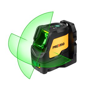 Αλφάδι Λέιζερ 30m Πράσινη Δέσμη Ανοιχτής Γωνίας PREXISO PLC15DG