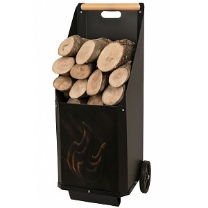 Μεταλλικό Καρότσι Μεταφοράς Ξύλων 45×55×90cm – Τζάκι & Σόμπα