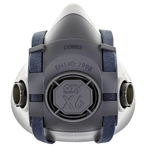 Oxyline X6 μάσκα μισού προσώπου TPR για 2 φίλτρα μπαγιονέτ
