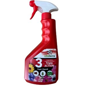 Vitaterra Triple Action 3 Spray – Φυσικό Ενισχυτικό Προστασίας Φυτών 750ml
