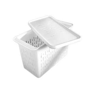 Πλαστική Φόρμα Φέτας 2kg με Καπάκι - Επαγγελματικό Καλούπι Τυροκομίας