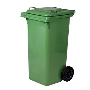 ICS SPA Κάδος Απορριμμάτων 240L Πράσινος με Ρόδες Πολυαιθυλενίου