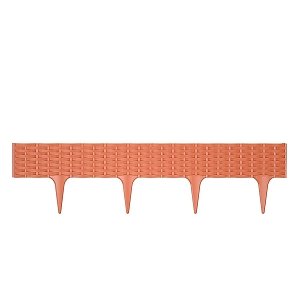 Φράχτης Κήπου Πλαστικός PROSPERPLAST 3,90m Τερακότα 5τμχ