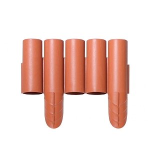 Prosperplast Πλαστικός Φράχτης Κήπου 2,35m x 25cm Σετ 8τμχ Terrakota