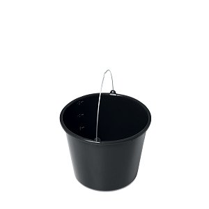 PROSPERPLAST Κουβάς Πλαστικός 12lt Χωρίς Χείλος Μαύρος