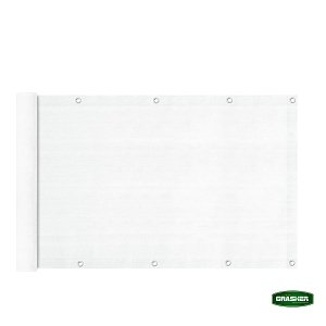 GRASHER Δίχτυ Μπαλκονιού 160gr Λευκό 0.75x6m με Κρίκους