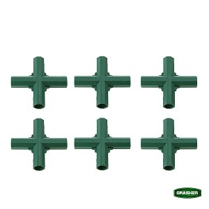 Ενωτικά 4 Θέσεων "X" GRASHER Φ.16mm - Πολυλειτουργικοί Σύνδεσμοι για Σύνθετα Πλέγματα Υποστύλωσης