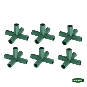 Ενωτικά 5 Θέσεων Γωνία GRASHER Φ.16mm - Πολυλειτουργικοί Σύνδεσμοι για Σύνθετες Κατασκευές Κήπου