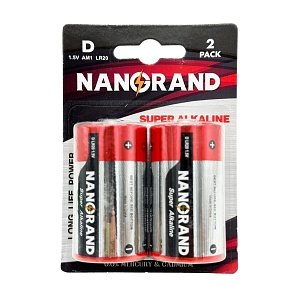 Nanorand Μπαταρίες D 1.5V LR20 Super Alkaline 2τμχ