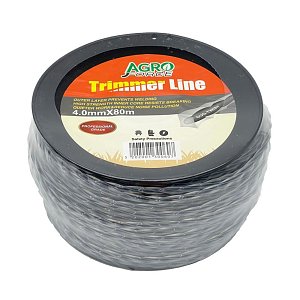 Μεσινέζα Agroforce τετράγωνη στριφτή διπλή 4.0mm 80m