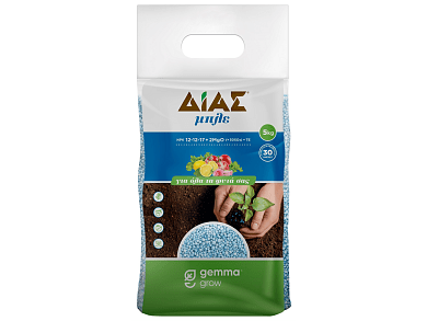 ΔΙΑΣ μπλε 12-12-17+2MgO 5Kg – Επαγγελματικό κοκκώδες SOP