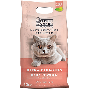 Perfect Care Άμμος Γάτας White Bentonite 10LT Baby Powder