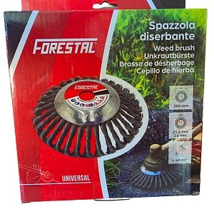 Forestal R303444 Βούρτσα Θαμνοκοπτικού Συρμάτινη 200mm 25.4mm