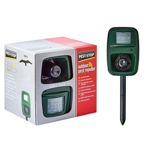 Outdoor Pest Repeller Sonic Bird Ηχητικό Απωθητικό Πτηνών με Αισθητήρα Κίνησης