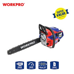 Αλυσοπρίονο Βενζίνης 52cc WORKPRO WP424004 PROFI 20”