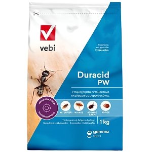 Vebi Duracid PW Εντομοκτόνο σκόνη για κατσαρίδες, μυρμήγκια 1kg