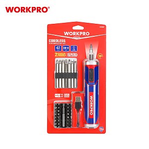 WORKPRO WP460005 – Επαναφορτιζόμενο Κατσαβίδι 3,6V-Li Σετ 41τμχ