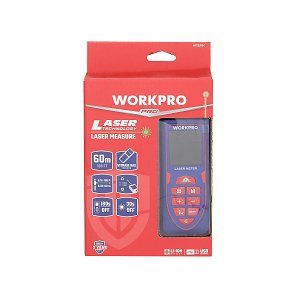 Μετρητής Αποστάσεων Λέιζερ 60m Επαναφορτιζόμενος WORKPRO PROFI