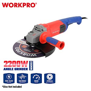 Γωνιακός Τροχός WORKPRO 2200W Φ230mm PROFI