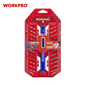 WORKPRO WP460004 – Επαναφορτιζόμενο Κατσαβίδι 3,6V-Li Σετ 26τμχ