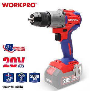Δραπανοκατσάβιδο WORKPRO WP390000 20V-Li BL SOLO PROFI