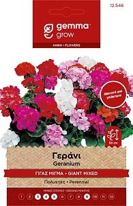 Γεράνι Μεγάλο Άνθος Μίγμα Σπόροι Gemma – Πολυετές Καλλωπιστικό 🌸