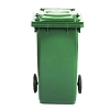 ICS SPA Κάδος Απορριμμάτων 120L Πράσινος με Ρόδες Πολυαιθυλενίου