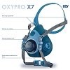 Oxyline Oxypro X7 Επαγγελματική Μάσκα Ημίσεως Προσώπου για Απόλυτη Προστασία