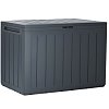 Prosperplast Boardebox MBBL190 – Μπαούλο Αποθήκευσης Κήπου 190 L, Ανθρακί