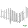 Φράχτης Κήπου Πλαστικός Grasher 2,30m Λευκός 4τμχ