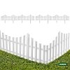 Φράχτης Κήπου Πλαστικός Grasher 2,30m Λευκός 4τμχ