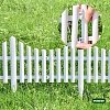 Φράχτης Κήπου Πλαστικός Grasher 2,30m Λευκός 4τμχ