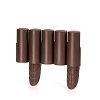 Prosperplast Φράχτης Κήπου Πλαστικός 2,35m x 25cm Σετ 8τμχ Καφέ