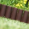 Prosperplast Φράχτης Κήπου Πλαστικός 2,35m x 25cm Σετ 8τμχ Καφέ