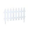 Prosperplast Πλαστικός Φράχτης Κήπου 3,22m Λευκός 7τμχ