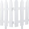 Prosperplast Πλαστικός Φράχτης Κήπου 3,22m Λευκός 7τμχ