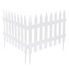 Prosperplast Πλαστικός Φράχτης Κήπου 3,22m Λευκός 7τμχ