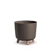 PROSPERPLAST Gracia Tubus Eco Wood Γλάστρα Ø29,8cm με Ποδαράκια