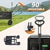 Grasher FT8060 – Πτυσσόμενο Καρότσι Κήπου Μεταλλικό 80 L, Φορτίο 80 kg, Μαύρο