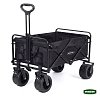 Grasher FT1560 – Πτυσσόμενο Καρότσι Κήπου Μεταλλικό 150 L, Φορτίο 150 kg, Μαύρο