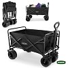 Grasher FT1560 – Πτυσσόμενο Καρότσι Κήπου Μεταλλικό 150 L, Φορτίο 150 kg, Μαύρο