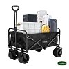Grasher FT1560 – Πτυσσόμενο Καρότσι Κήπου Μεταλλικό 150 L, Φορτίο 150 kg, Μαύρο