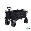 Grasher FT1560 – Πτυσσόμενο Καρότσι Κήπου Μεταλλικό 150 L, Φορτίο 150 kg, Μαύρο