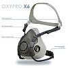 Oxyline X6 μάσκα μισού προσώπου TPR για 2 φίλτρα μπαγιονέτ