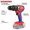 Δραπανοκατσάβιδο Κρουστικό WORKPRO WP390005 20V-Li BL SOLO