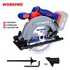WORKPRO WP391200 – Δισκοπρίονο Χειρός 20V-Li BL SOLO PROFI