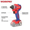Παλμικό Κατσαβίδι WORKPRO WP390100 20V-Li BL SOLO PROFI