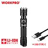 WORKPRO επαναφορτιζόμενος φακός LED 1200Lm USB-C