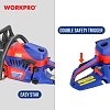 Αλυσοπρίονο Βενζίνης 52cc WORKPRO WP424004 PROFI 20”